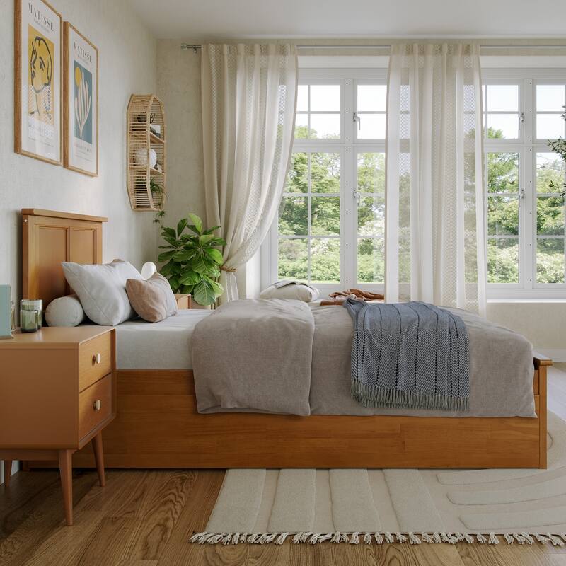 AFI Madison Platform Bed with Matching Footboard & Trundle