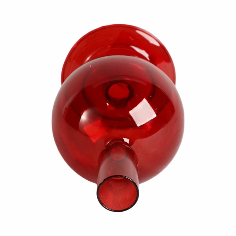 Modern Candle Holder with Round Bubble Sculptural Base - 4" x 4" x 7"