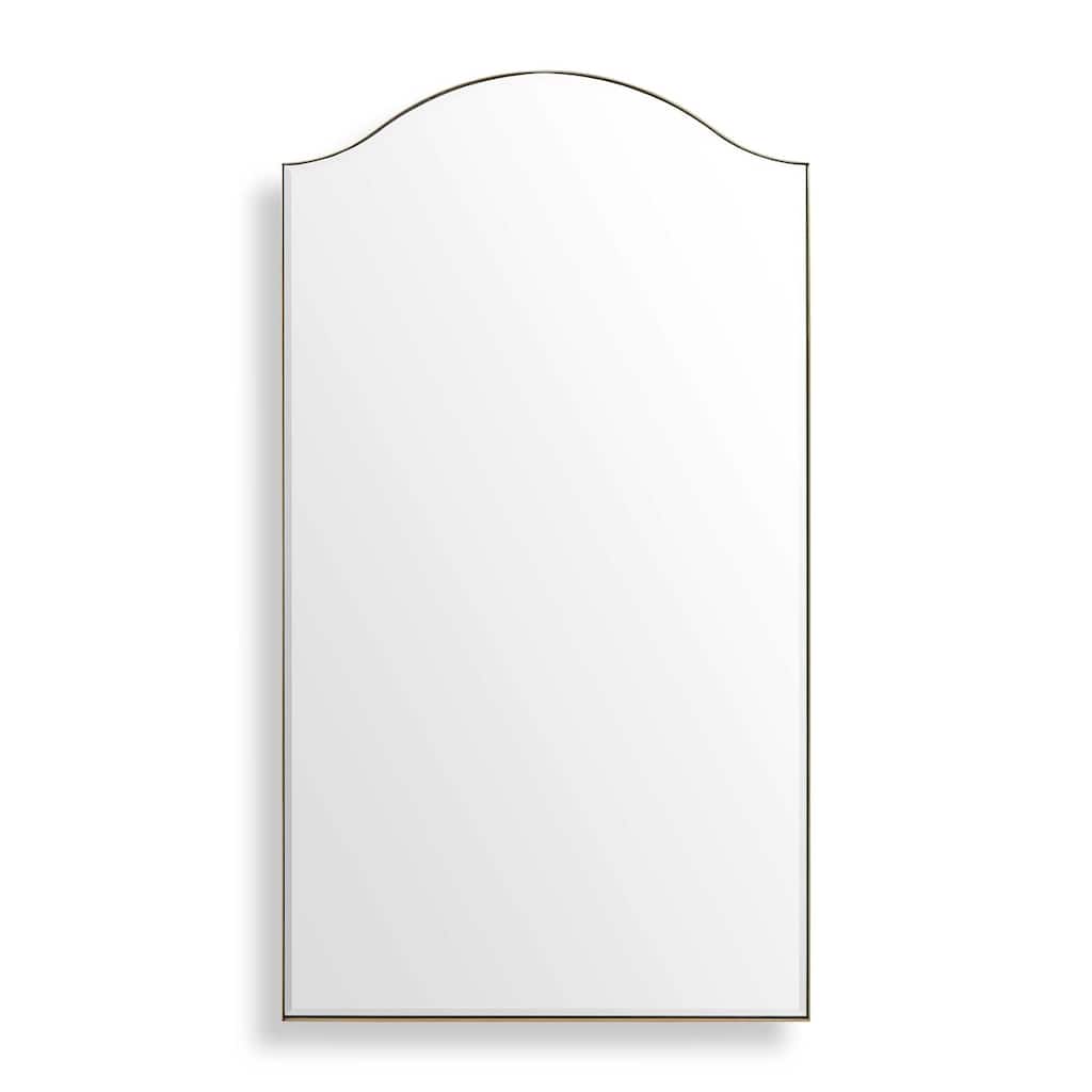 Uttermost 08253 Mallorca 40"W x 72"H Arched Flat Stainless Steel