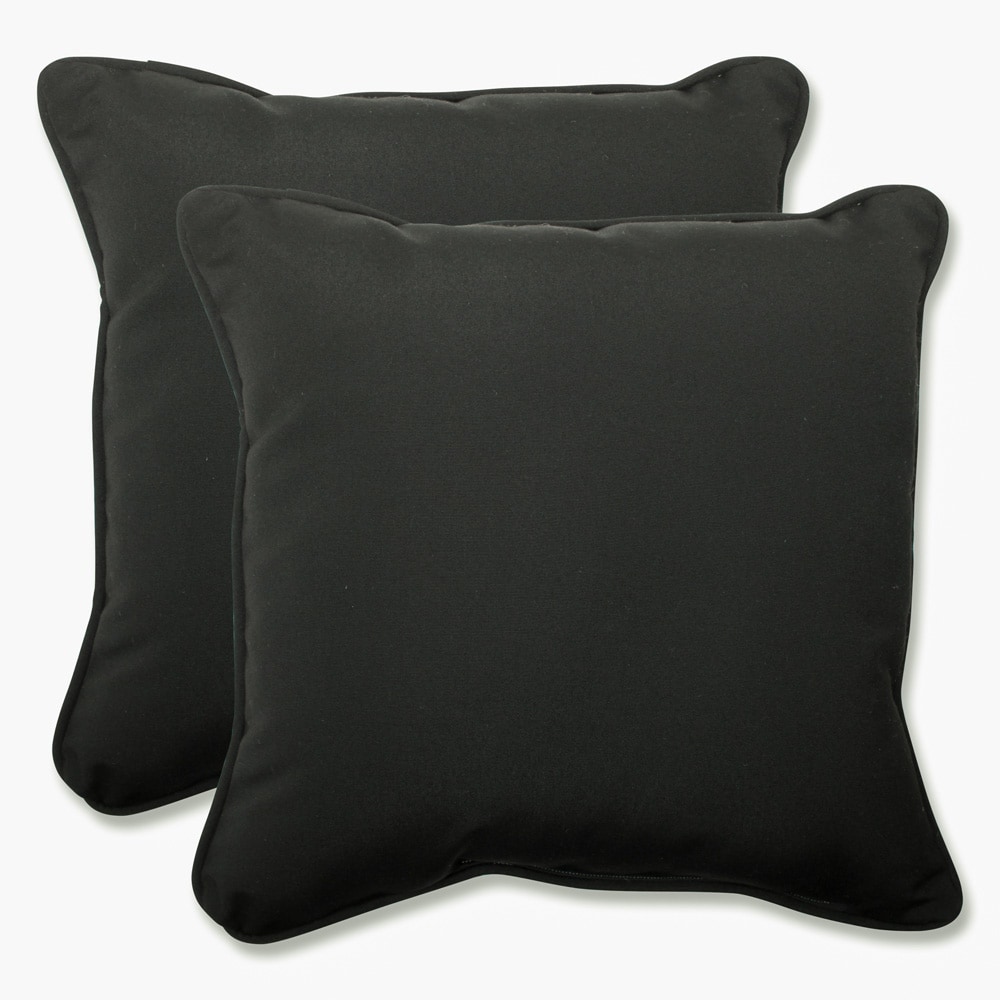 Pillow Perfect - Talia Noir 16.5-Inch Throw Pillow