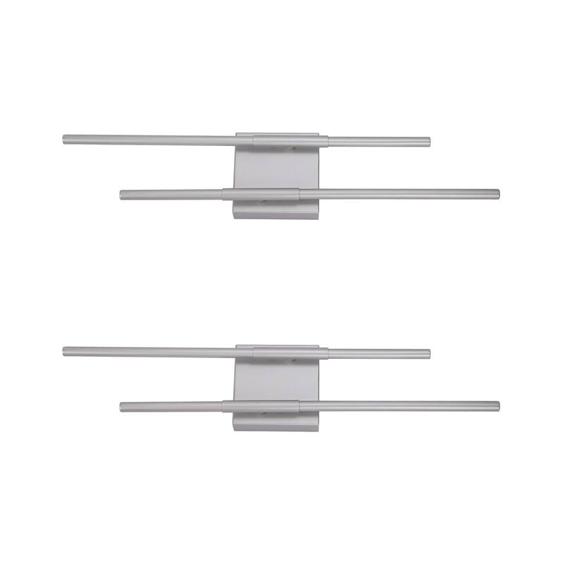 2Pack Bathroom Vanity Light 25'' LED Fixtures Over Mirror Wall Sconce