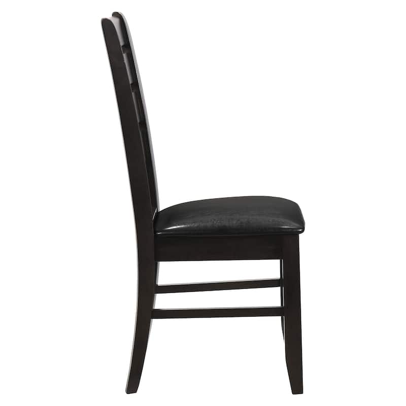 Tremont Black and Cappuccino Ladder Back Dining Chairs (Set of 4)