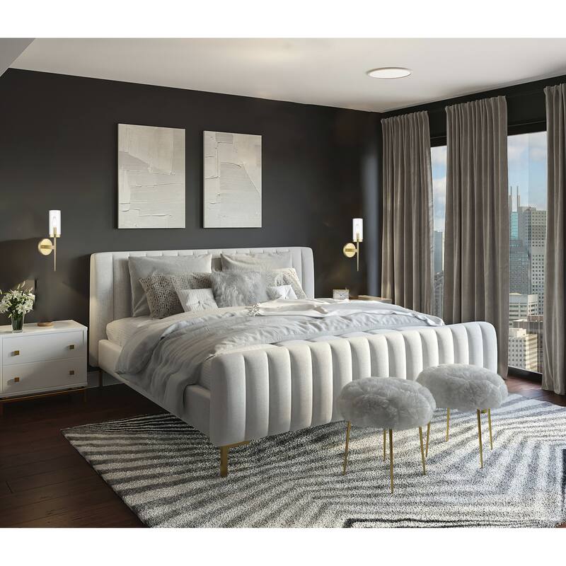 1 Light Chrome Wall Sconce With A Glass Shade