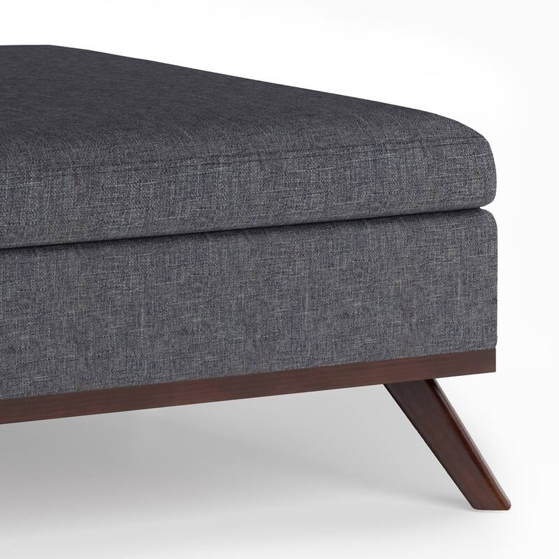 Square Coffee Table Storage Ottoman