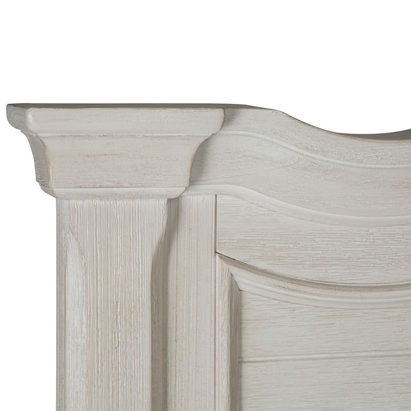 Bayside Antique White Panel Bed