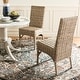 preview thumbnail 3 of 10, SAFAVIEH Dining Rural Woven Beacon Unfinished Natural Wicker Dining Chairs (Set of 2) - 18.5" x 18.5" x 38.1"