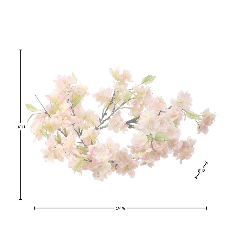 14" Cherry Blossom Wreath