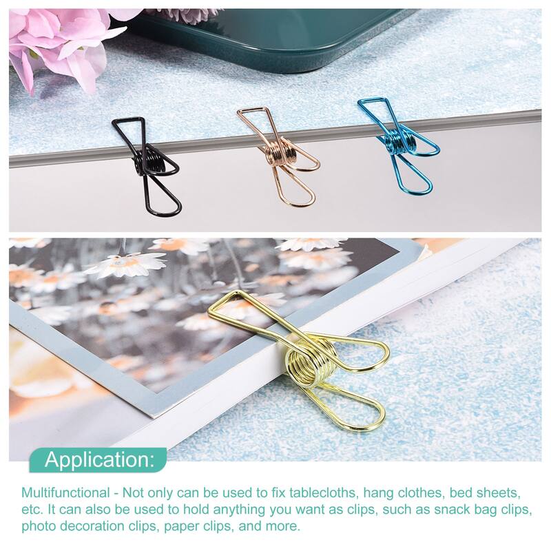 Tablecloth Clips, 70mm Clamps for Fix Table Cloth, Silver 8 Pcs