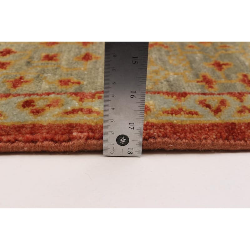 ECARPETGALLERY Hand-knotted Mamluk Dark Copper Wool Rug - 7'9 x 9'5