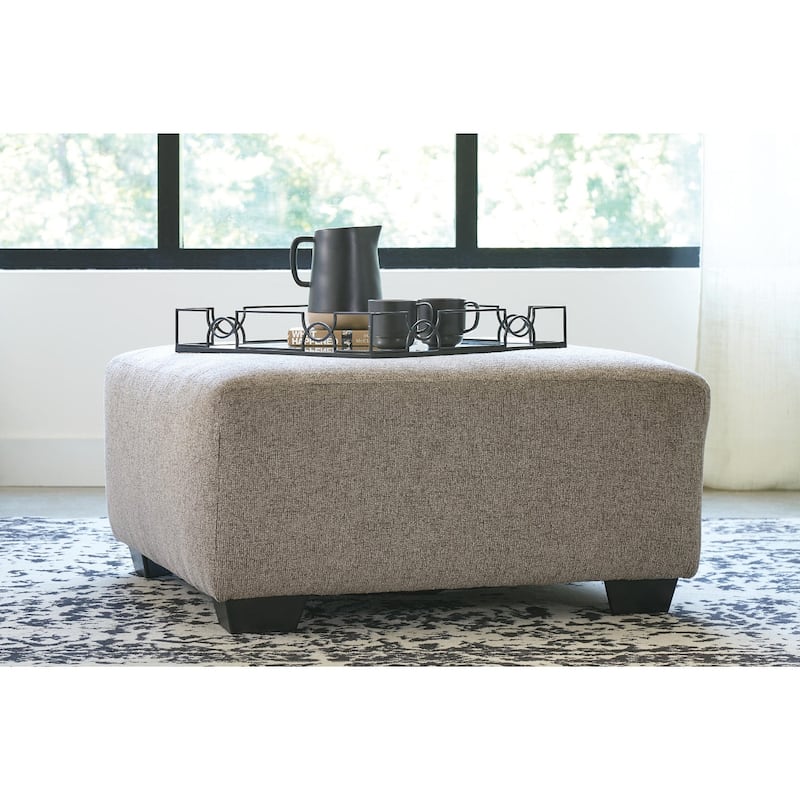 Ballinasloe Oversized Ottoman - Platinum