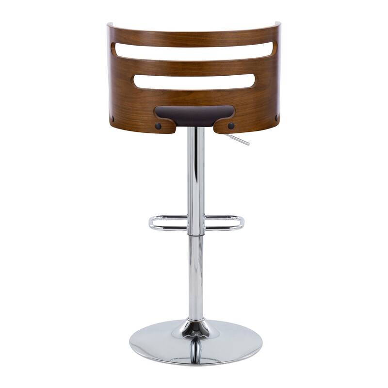 Carson Carrington Cranagh Adjustable Bar Stool with Rounded Rectangle Footrest (Set of 2)