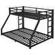 preview thumbnail 5 of 9, Twin XL over Queen Size Metal Bunk Bed with Space-Saving Design and Ladder for Teens