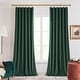 preview thumbnail 6 of 95, Deconovo Velvet Room Darkening Curtain Panel, Thermal Insulated 52x108-2PC - Green