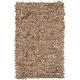 preview thumbnail 33 of 90, SAFAVIEH Handmade Leather Shag Alois Modern Rug 3' x 5' - Beige - Rectangle