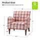 preview thumbnail 9 of 36, Mandan 29.5" Wide Traditional Accent Armchair with Solid Wood Legs Set of 2 by HULALA HOME