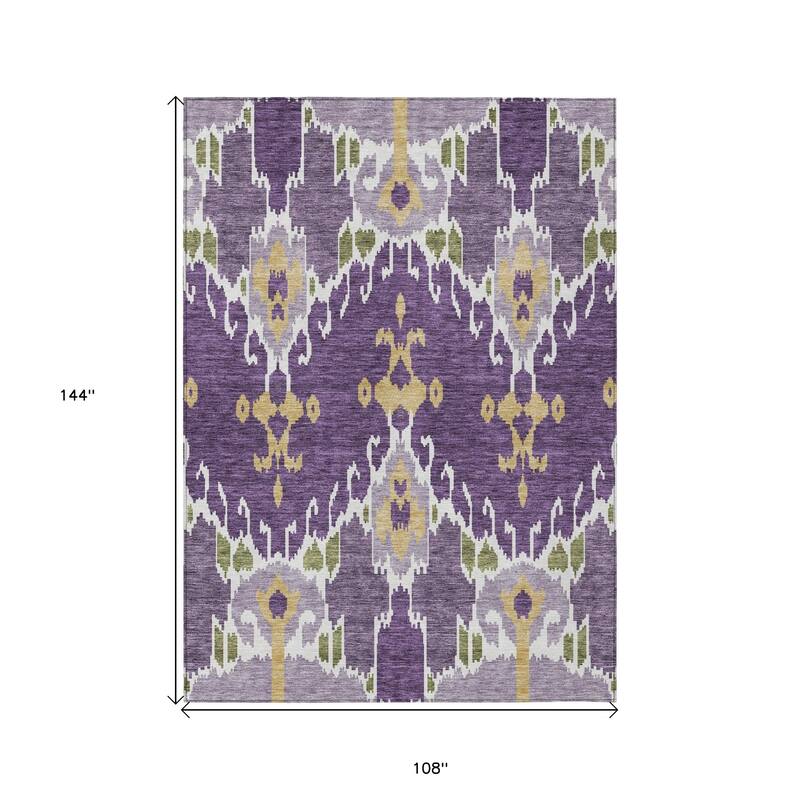 HomeRoots Ikat Transitional Rectangle Outdoor Rug