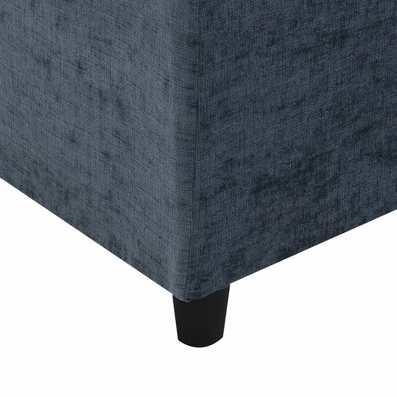 130" Chenille Modular Cloud Sofa with Ottoman, U-Shaped 6-Seater, 330lb Capacity
