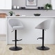 preview thumbnail 1 of 84, Porch & Den Livesey High Back Adjustable Bar Stool with Rounded T Footrest (Set of 2)