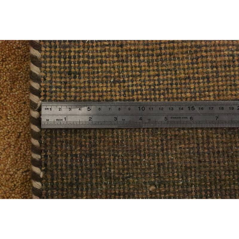 Hand Knotted Oriental 100% Wool Carpet Modern Geometric Multi-Colored Gabbeh Area Rug - 8' 0'' X 5' 8''