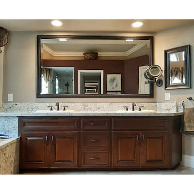 Frame My Mirror Cherry Chocolate Framed Wall Mirror, Solano Design