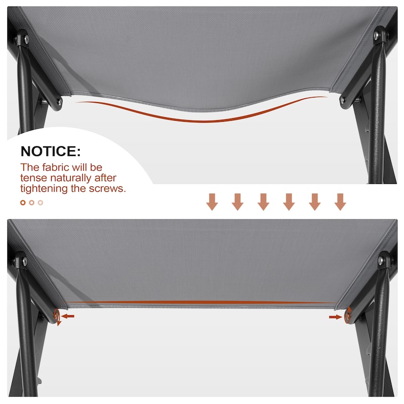 Outdoor Pool Lounger Aluminum All-weather Adjustable Chaise Lounge Chair - See Picture