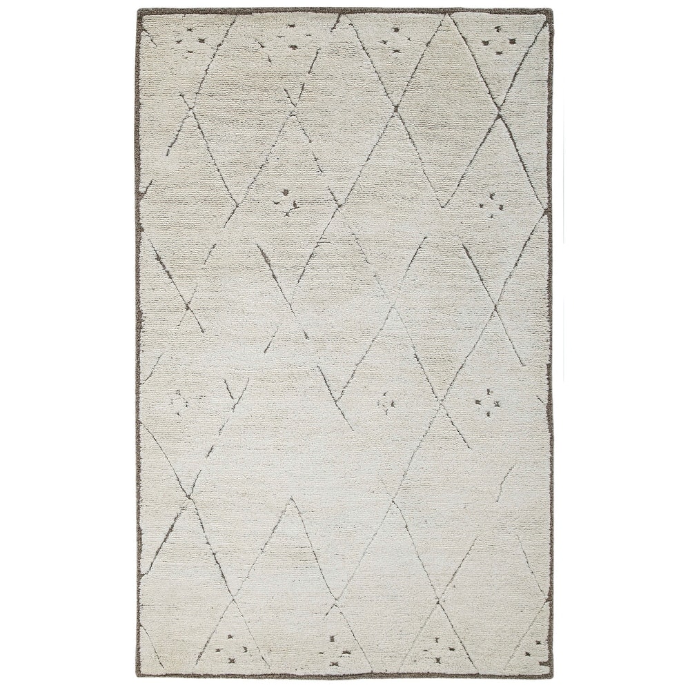 Terra by Obeetee Adab Morrocan Lines Brown Rug