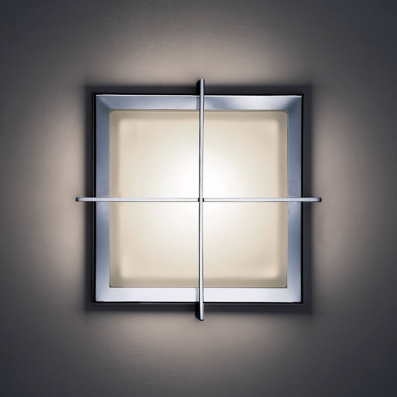 Razor 16in LED Flush Mount 3000K in Stainless Steel - 16