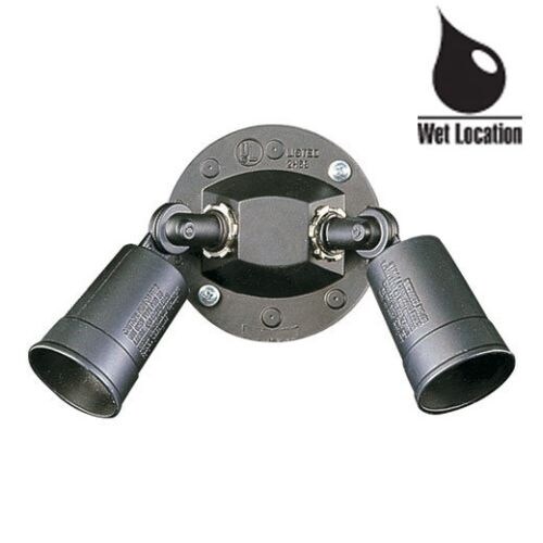 Quorum International Q691-2 2 Light Dual Head Flood Light Outdoor Adjustable Flood Light