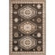 preview thumbnail 2 of 6, Nuloom Anette SplashGuard Vintage Medallion Machine Washable Area Rug