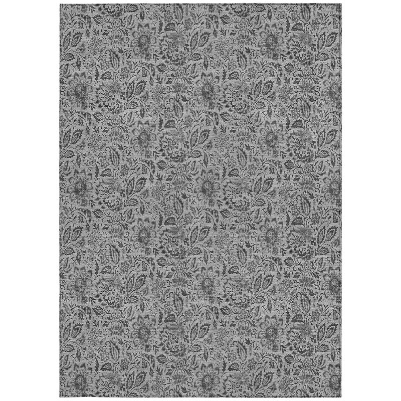 HomeRoots Floral Transitional Rectangle Outdoor Rug