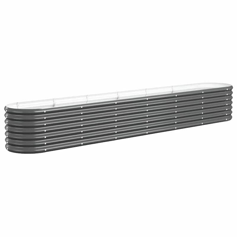 vidaXL Garden Raised Bed Patio Outdoor Raised Planter Box Powder-coated Steel