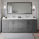 Option Dark Gray / White Quartz Top / Brushed Nickel