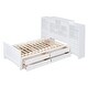 preview thumbnail 5 of 18, All-In-One Bookcase Bed Twin Size Platform Bed w/ Drawers and Shelves