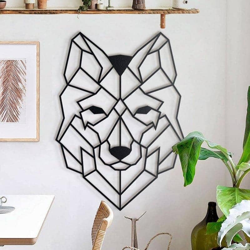 Wolf Metal Wall Art - Howling Wolf Steel Decor
