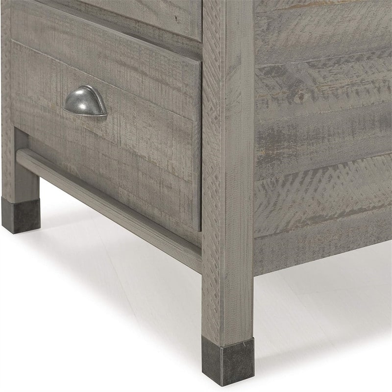 Night Stand 2 Drawer Solid Wood