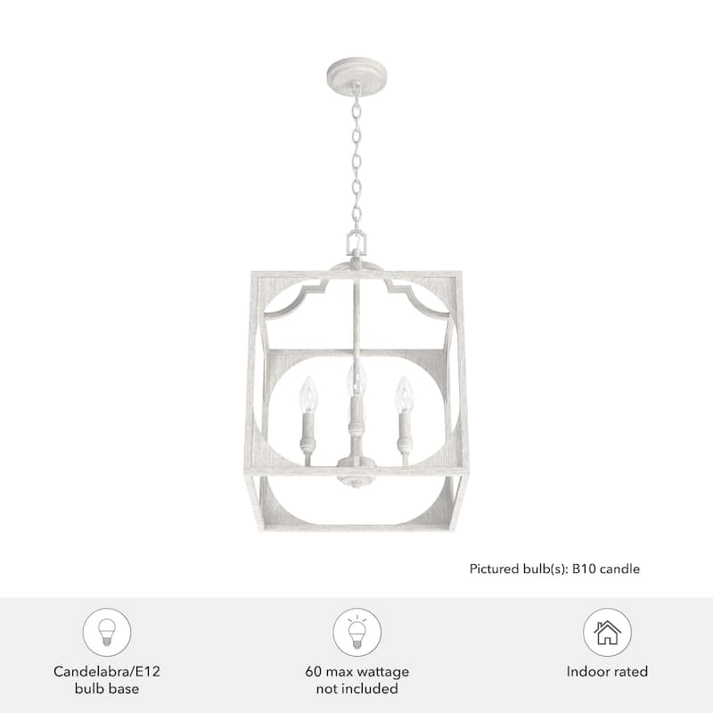 Hunter 15" Highland Hill 4-Light Pendant - Kitchen Island, Dining Room, Entry - Farmhouse, Rustic