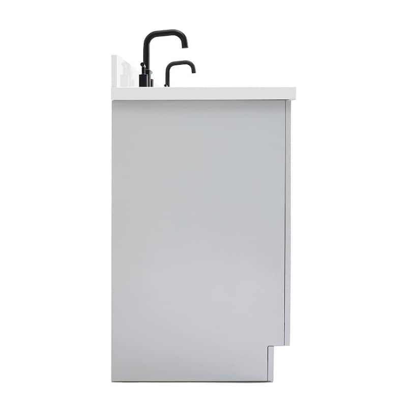 Ariel T073DWQOVO Hepburn 73" Free Standing Double Basin Vanity Set