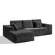 preview thumbnail 22 of 24, Oversized Loveseat Chaise Lounge Chair Indoor Comfy Deep Seat Sleeper Couch - 1 Set