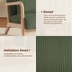preview thumbnail 36 of 161, 25" W Mid Century Upholstered Wood Accent Chair with Pillow