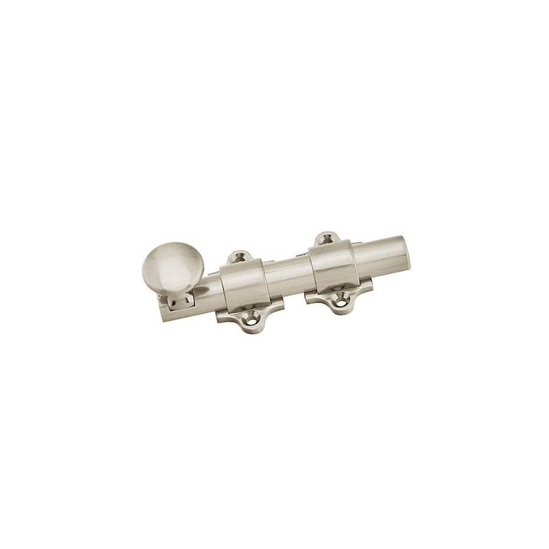 Emtek 4 Inch Solid Brass Surface Mounted Dutch Door Security Bolt