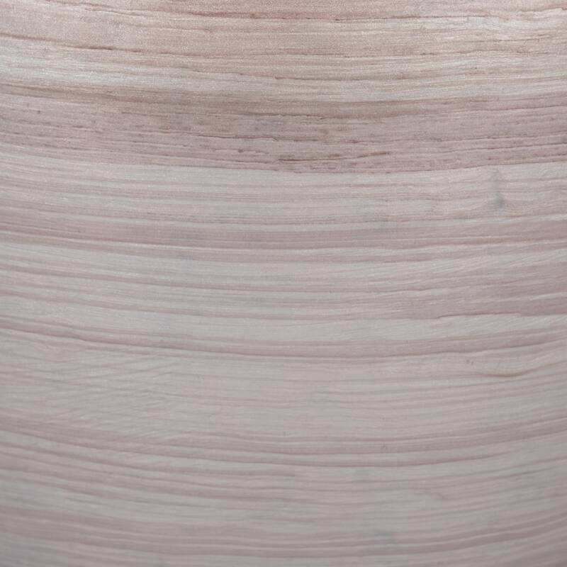 Sagebrook Home Blush Glass Swirled Round Vase