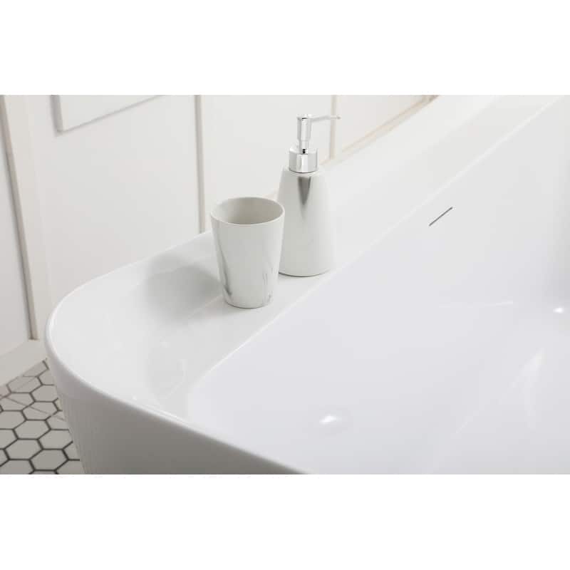 Haley Soaking Bathtub in Glossy White
