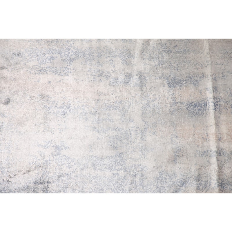 All-Over Abstract Modern Area Rug Handmade Wool Carpet - 6'6" x 9'10"
