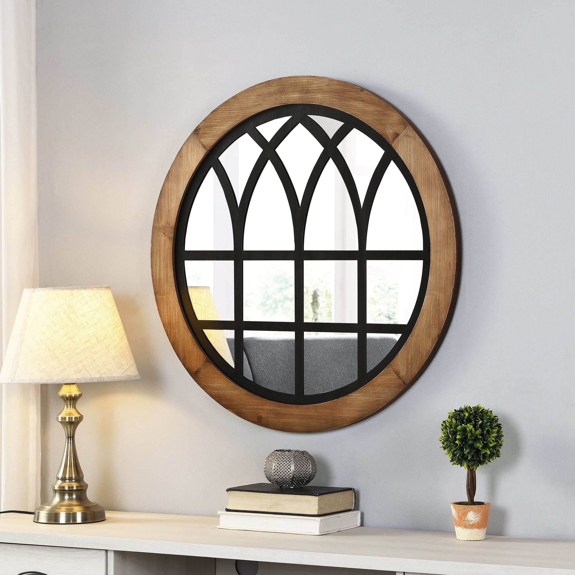 FirsTime Co. Covington Farmhouse Black Arch Mirror American