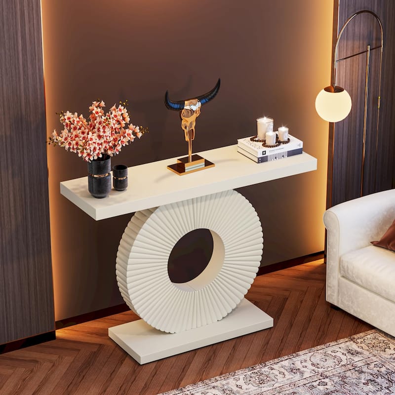 40 inches Modern Console Table Entryway Sofa Accent Table for Living Room