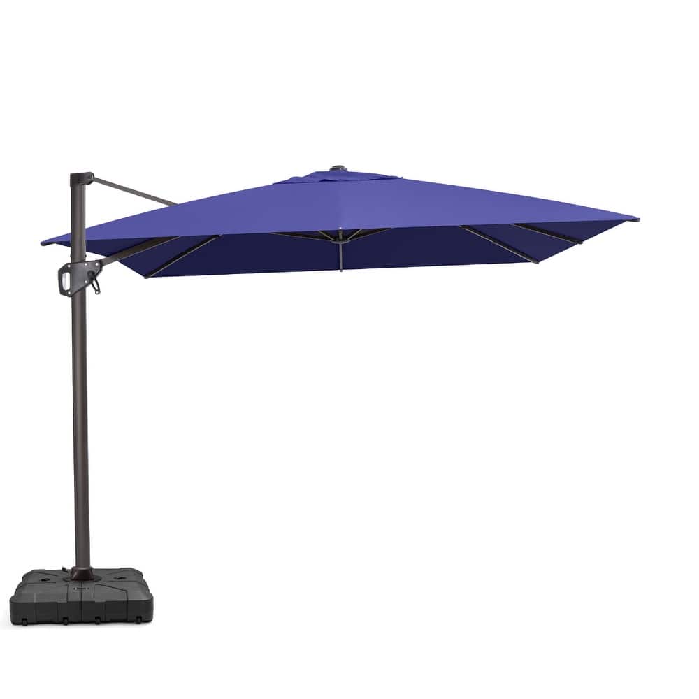 VredHom Patio Outdoor 9 x 11 FT Cantilever-Offset Aluminum Umbrella with HDPE Base
