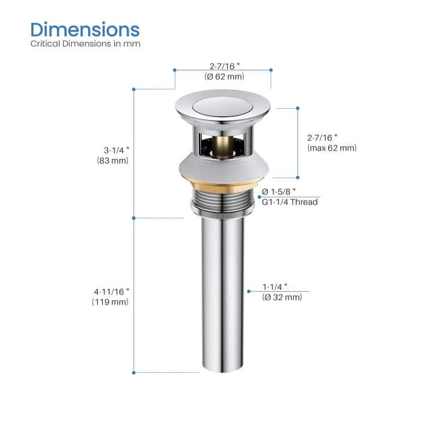 dimension image slide 2 of 4, Circular X 8" Bathroom Sink Widespread Faucet with Drain Assembly