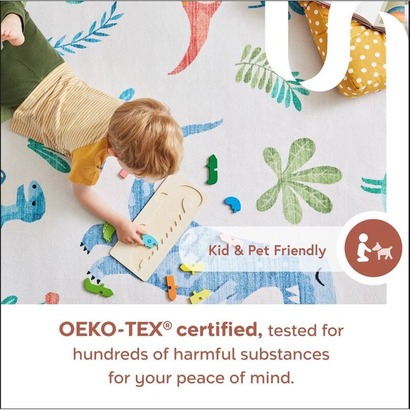 Nuloom Peaceful SpinClean Night Machine Washable Kids Area Rug