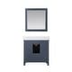 preview thumbnail 44 of 110, Altair Isla Single Bathroom Vanity Set and Aosta White Countertop with Mirror