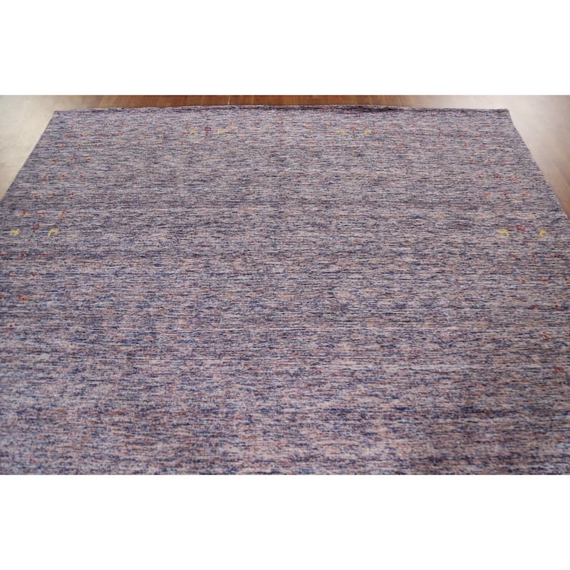 Gabbeh Oriental Area Rug Hand-Knotted Bedroom Wool Carpet - 8'3"x 9'10"